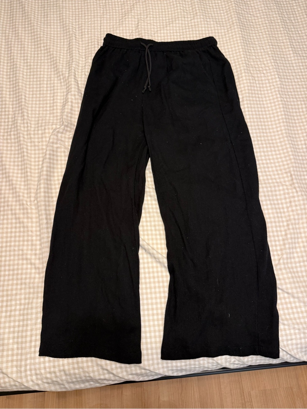 HALARA Women’s Petite Large Linen-Feel Pants